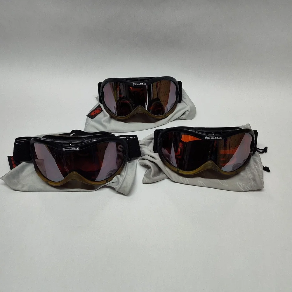 Three Bolle Goggles Pre Owned